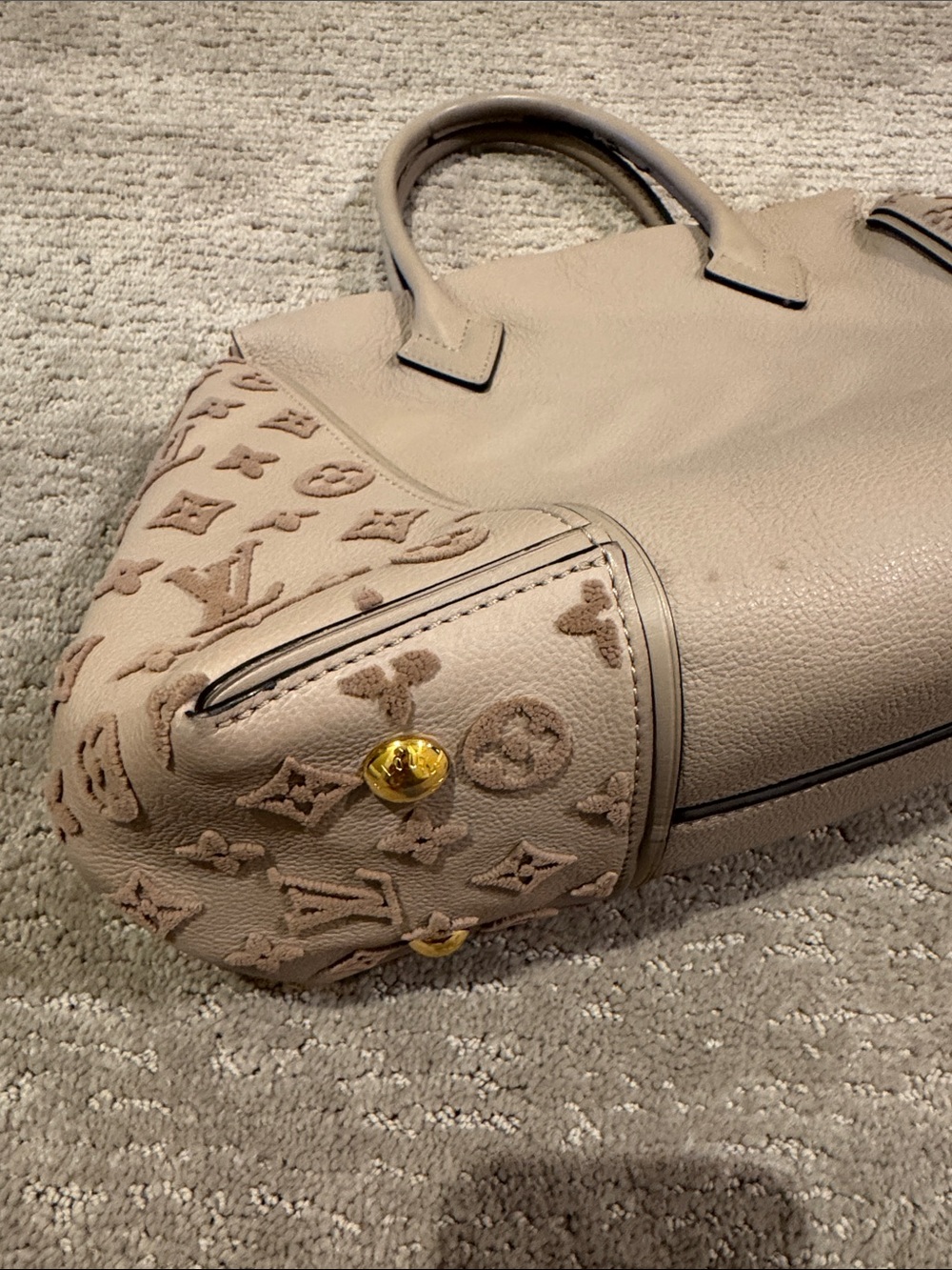 Louis Vuitton PM Mono Velour Galet Tote - Picture 11 of 16